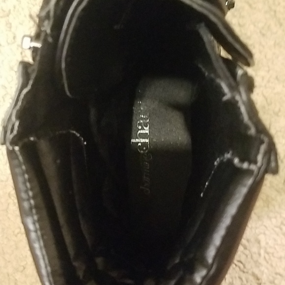 Charming Charlie's black combat boots - Picture 4 of 5